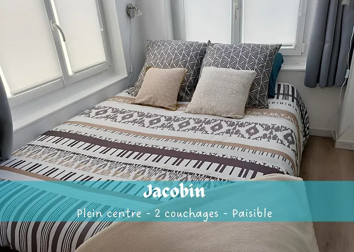 Jacobin-Centre Ville-Paisible-2 Couchages
